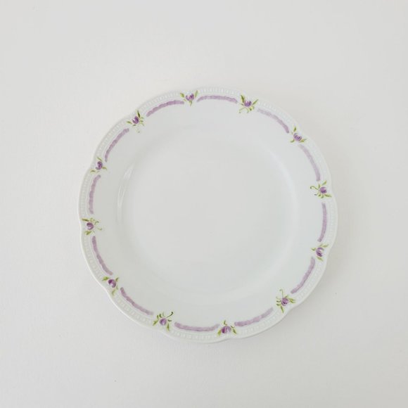 Hutschenreuther Viktoria White Dinner Plate, Hand Painted Artist Signed, RARE - Picture 2 of 7